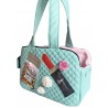 Sniffany blue quilted zipper bag