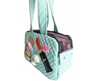 Sniffany blue quilted zipper bag