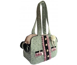 Chanel Tweed Dog Carrier