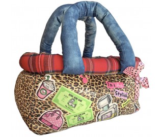 Ocelot puppy basket bag