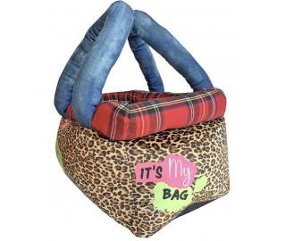 Ocelot puppy basket bag