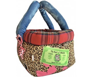 Ocelot puppy basket bag