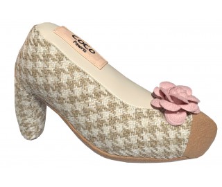 Cream Tweed Heels