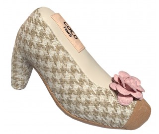 Cream Tweed Heels