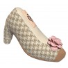 Cream Tweed Heels