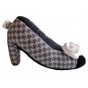 Grey Tweed Heels