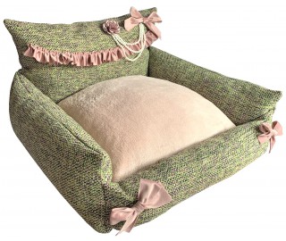 Stylish Tweed sofa bed with matching toy box