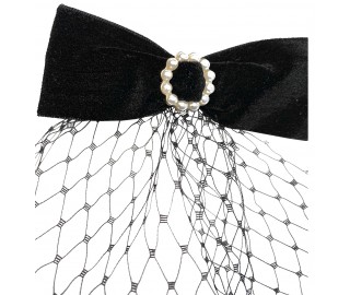 Ines Forever bow with veil hair clip