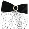 Ines Forever bow with veil hair clip