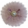 High Society (mauve) ruffle tulle hair decoration