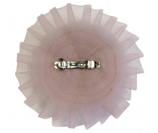 High Society (mauve) ruffle tulle hair decoration