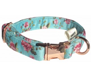 Rococo Flowers dog collar