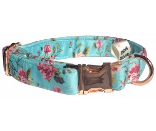 Rococo Flowers dog collar