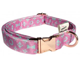 Pink and Sniffany Blue dog collar