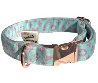 Sniffany Blue and Pink dog collar