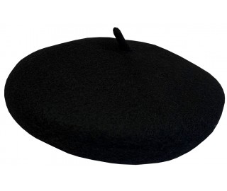 Black Wool Barret