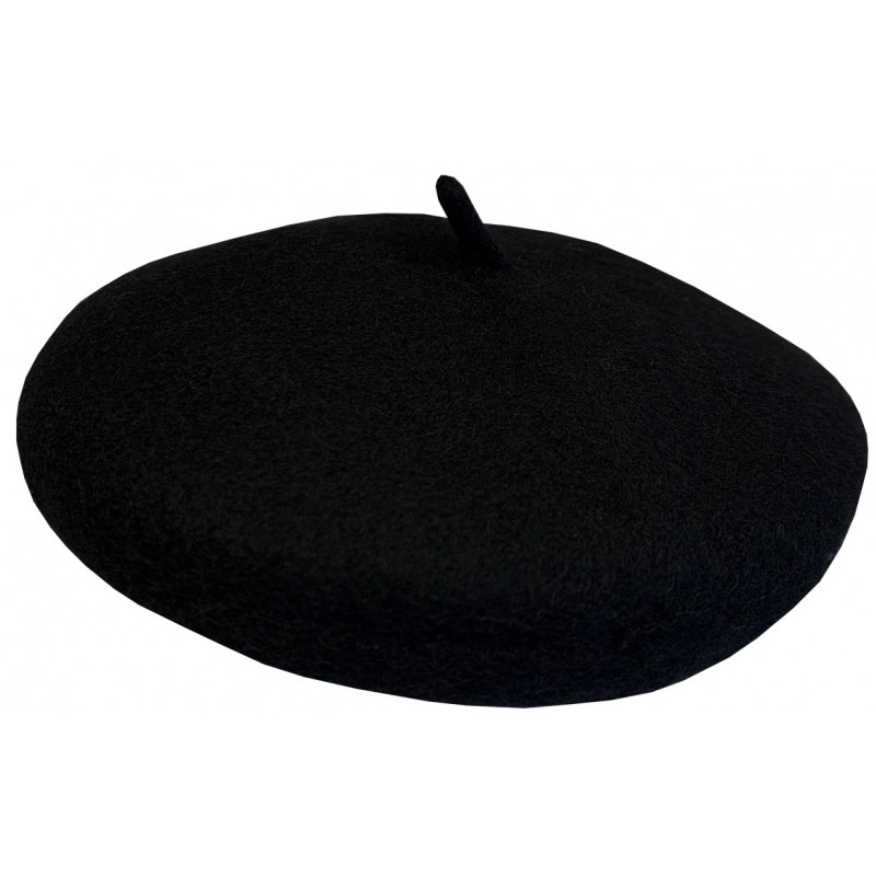 Black Wool Barret