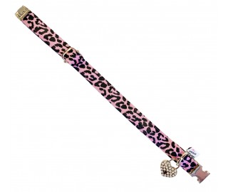 Neon Pink Ocelot collar