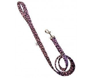 Neon Pink ocelot leash