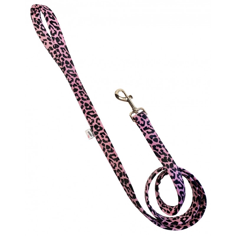 Neon Pink ocelot leash