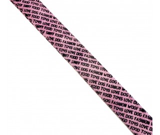 Pink &Text leash