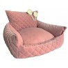 Glam Pink Quilted Throne bed