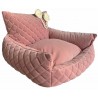 Glam Pink Quilted Throne bed