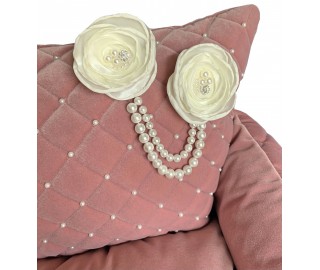 Glam Pink Quilted Throne bed